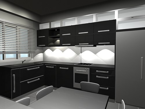 Black Kitchens: Black Kitchens by Red Cedar
