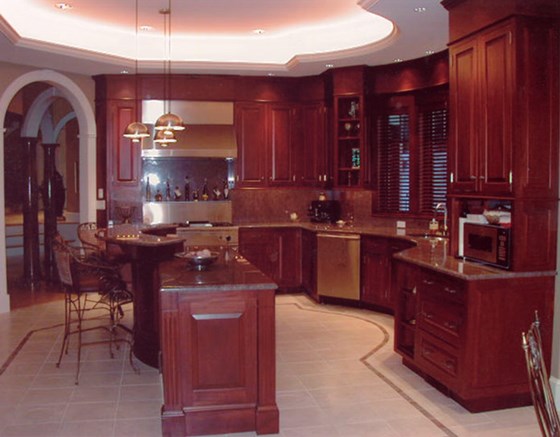 Mahogany Kitchnes: Dark wood kitchens by Blue Granite Kitchen designs